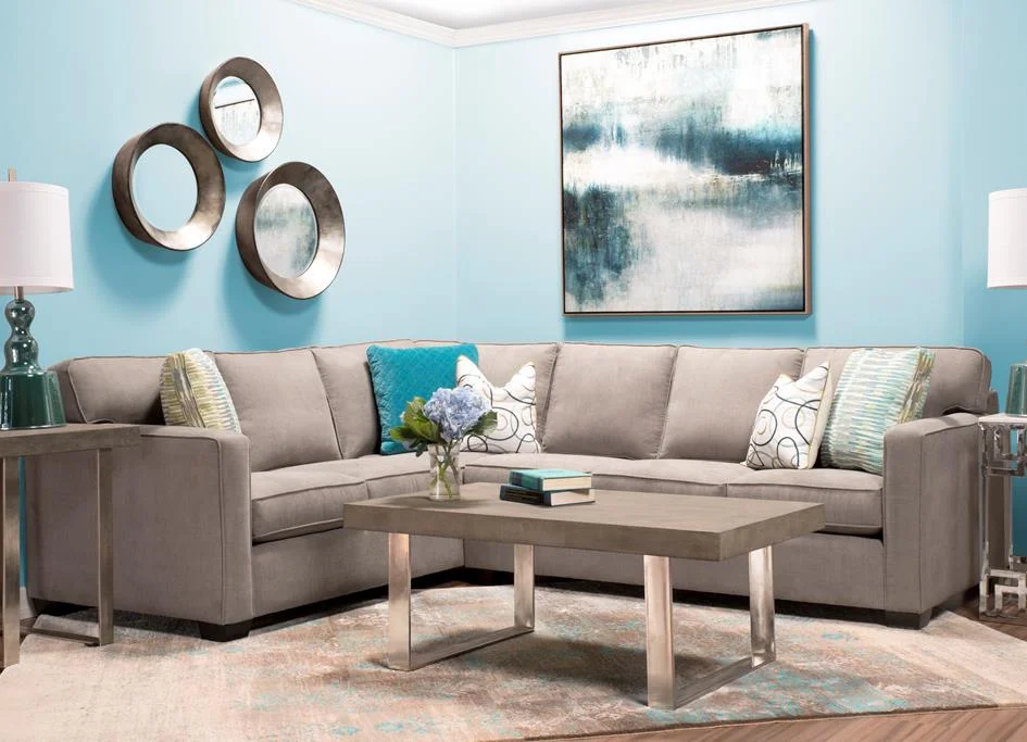 Lewis Home 5901 LAFSofaReturn+RAFSofa Casual 6Seater Sectional Stoney Creek Furniture